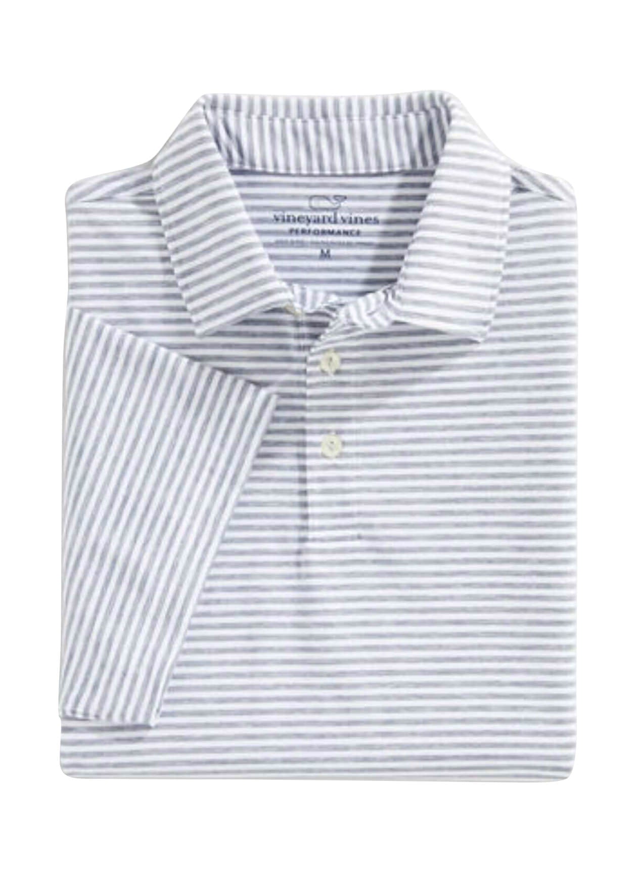 Vineyard Vines Men's Blank Heathered Winstead Stripe Sankaty Polo