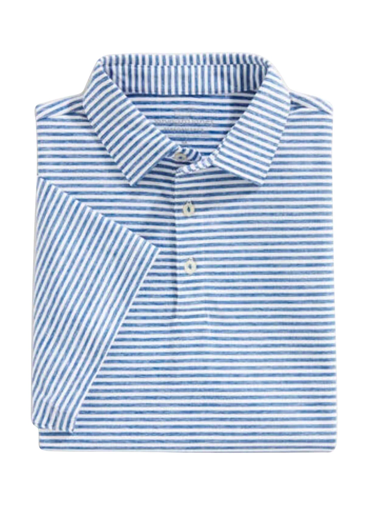 Vineyard Vines Men's Blank Heathered Winstead Stripe Sankaty Polo