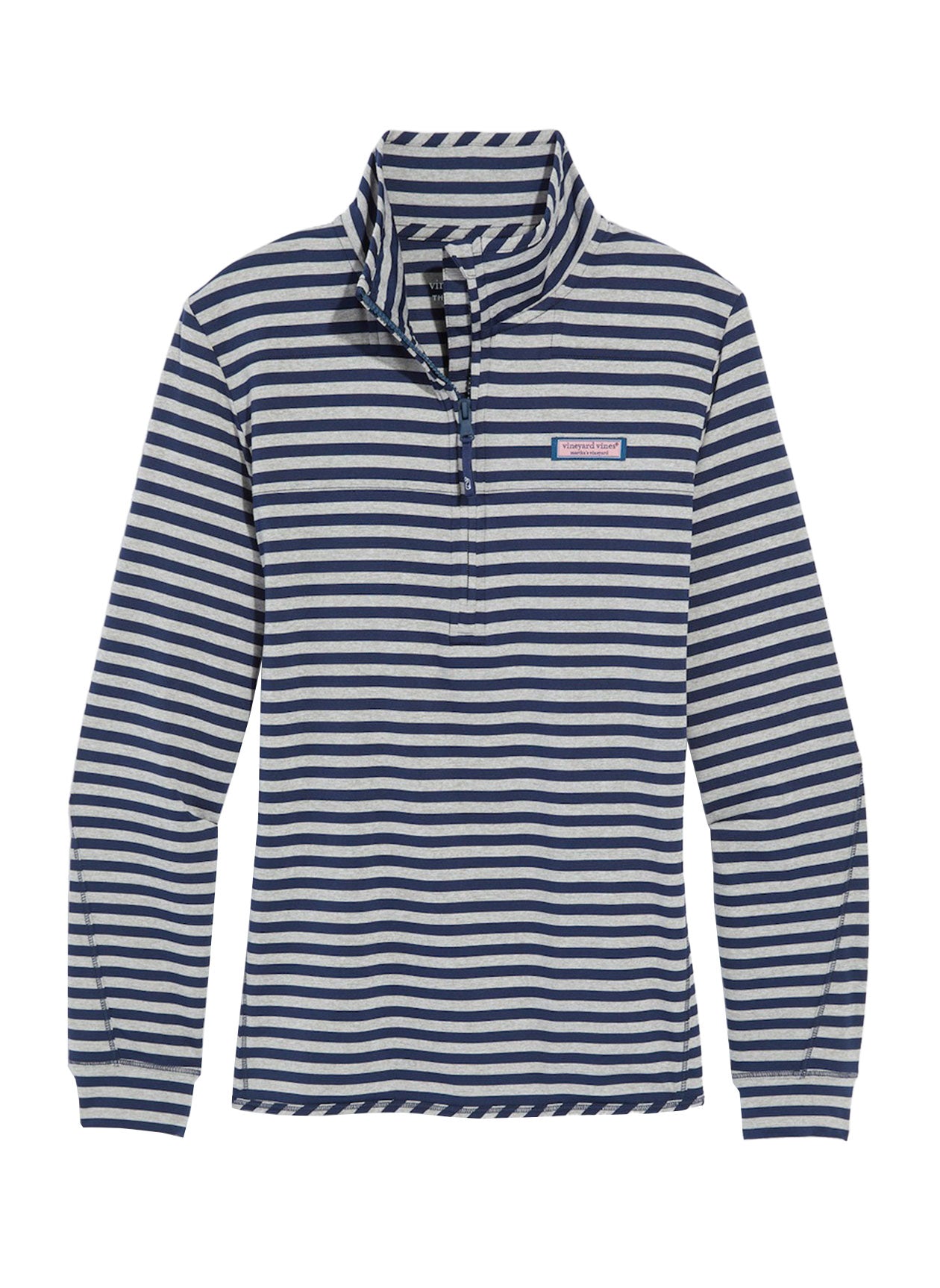 Vineyard Vines Women's Sankaty Stripe Shep Quarter-Zip