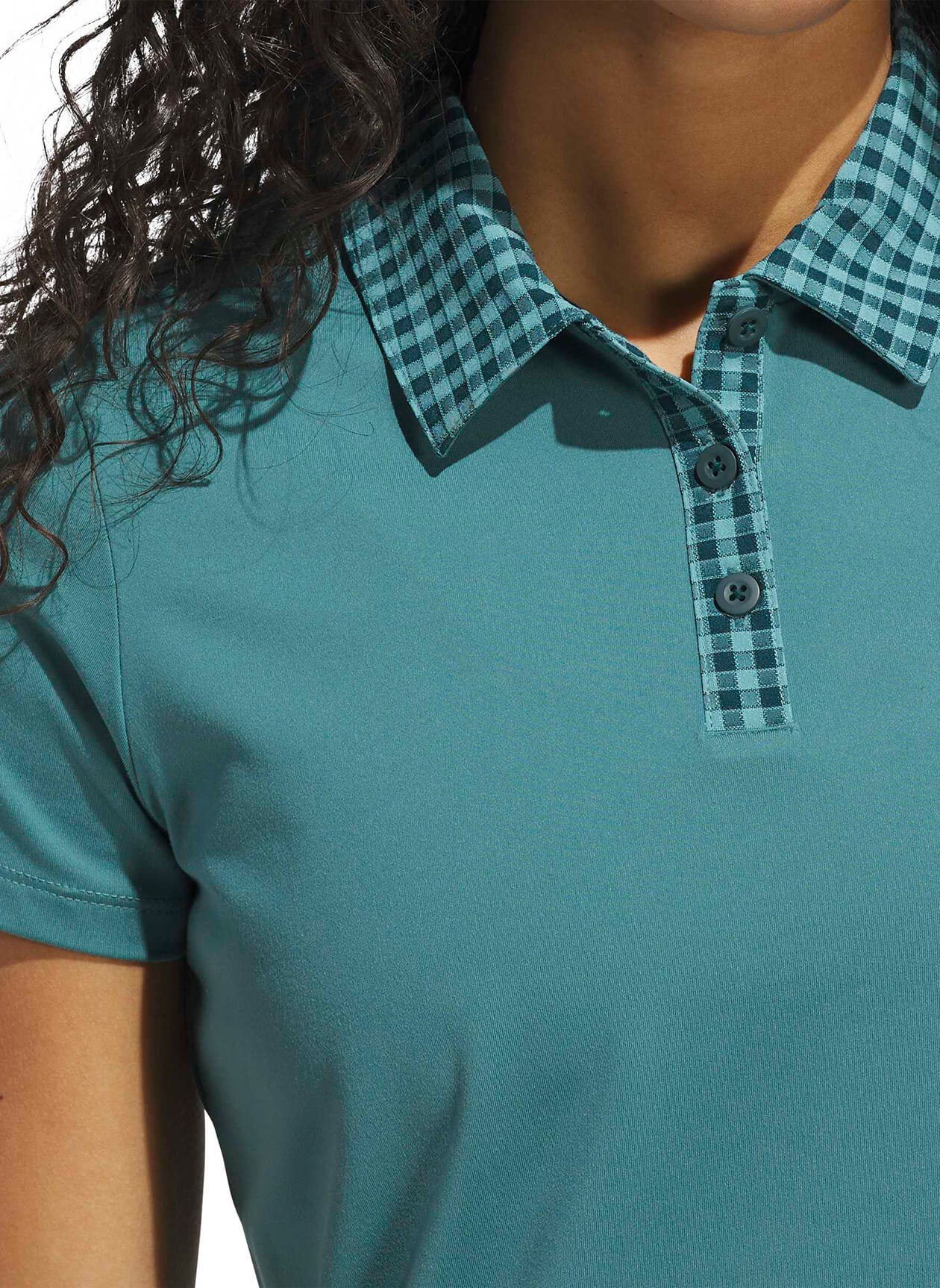 Adidas Women's Ultimate365 Gingham Polo