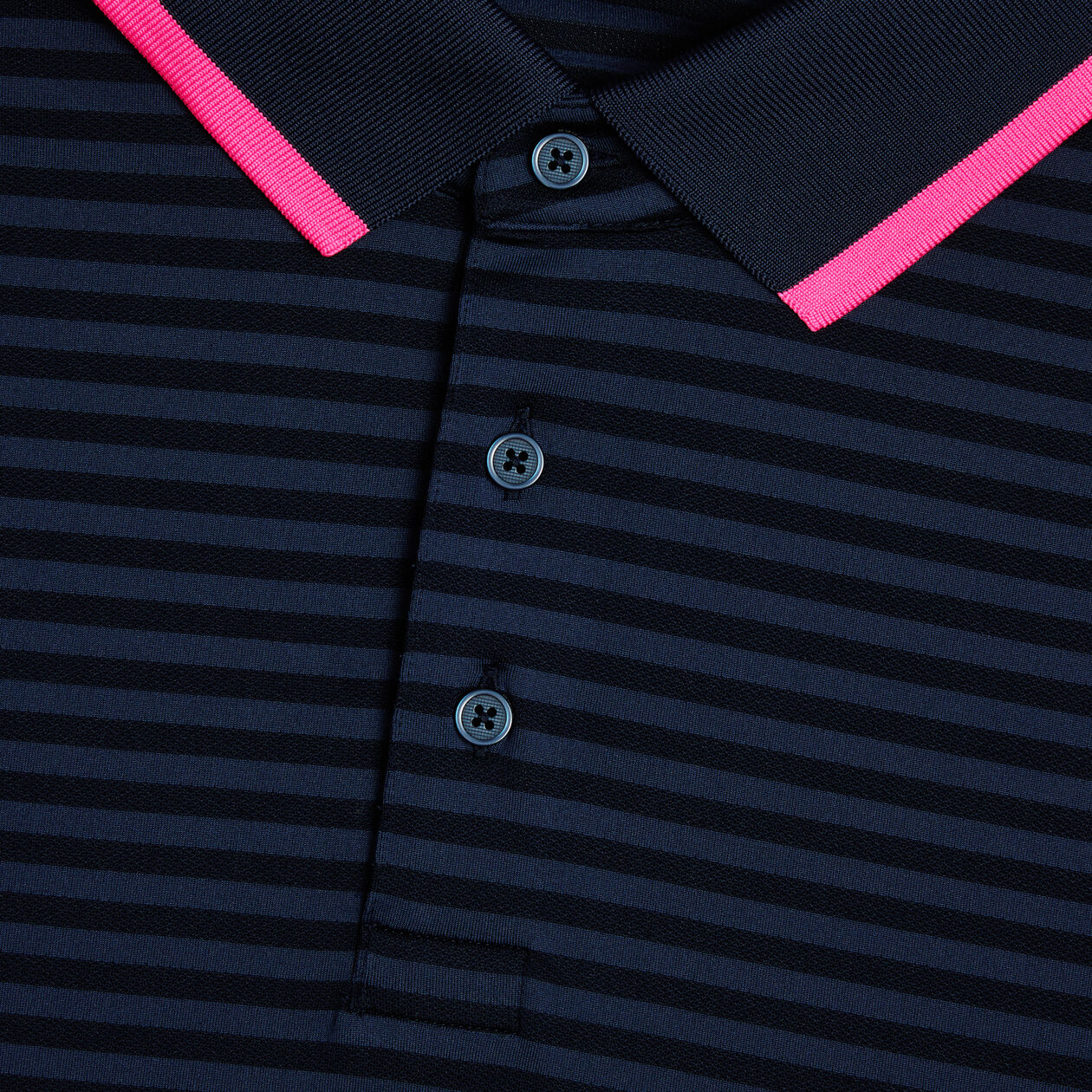 G/FORE Men's Perforated Stripe Jersey Polo