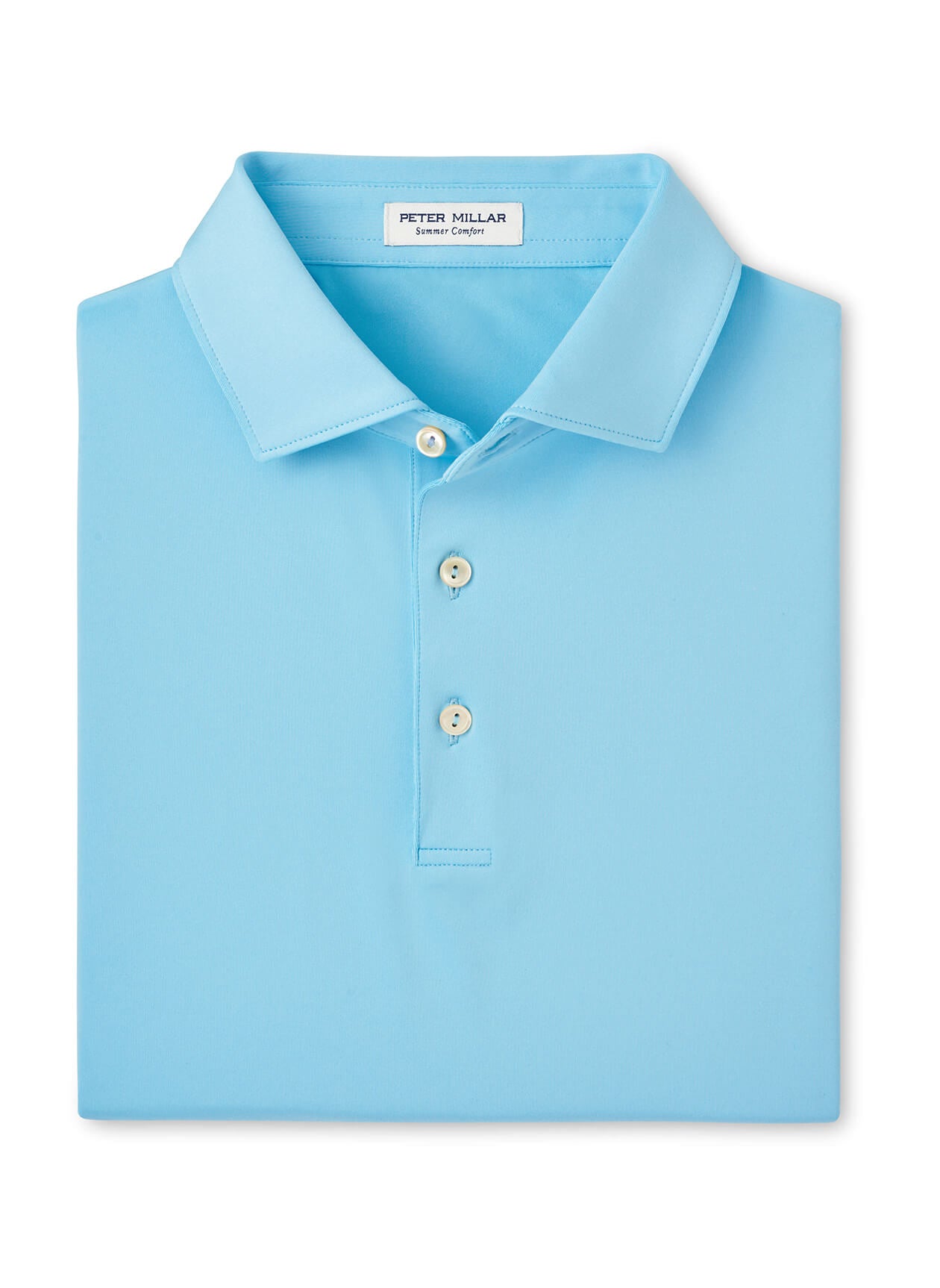 Peter Millar Men's Solid Performance Polo - Self Collar