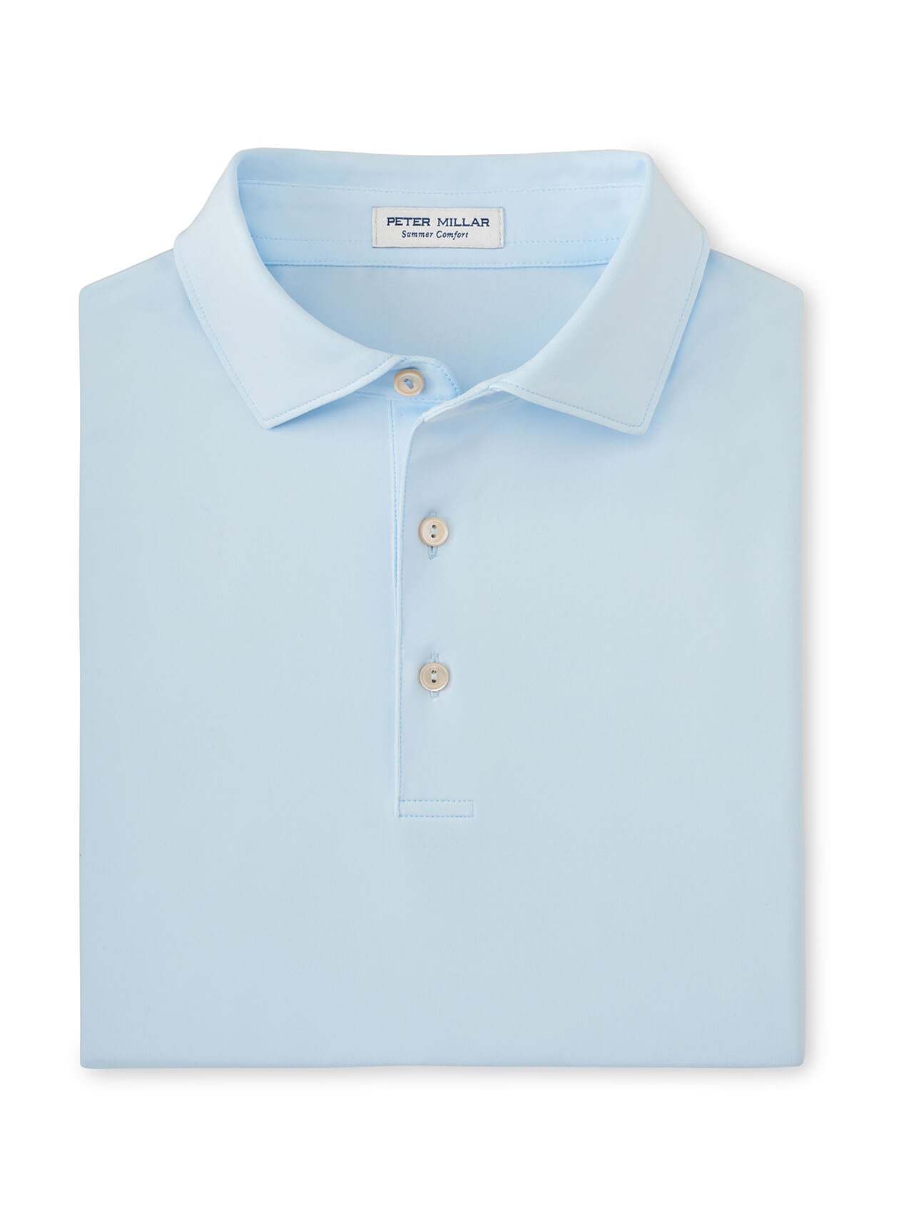 Peter Millar Men's Solid Performance Polo - Self Collar