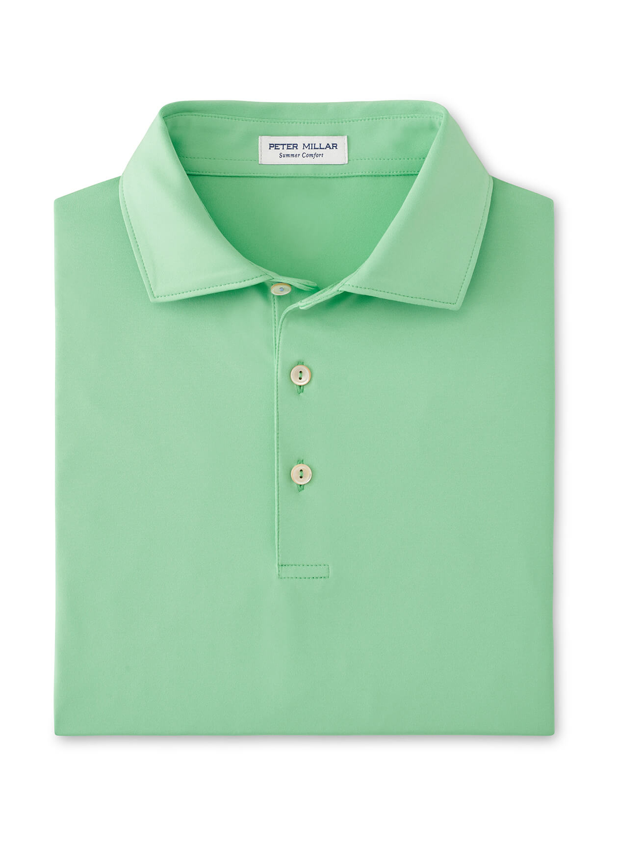 Peter Millar Men's Solid Performance Polo - Self Collar