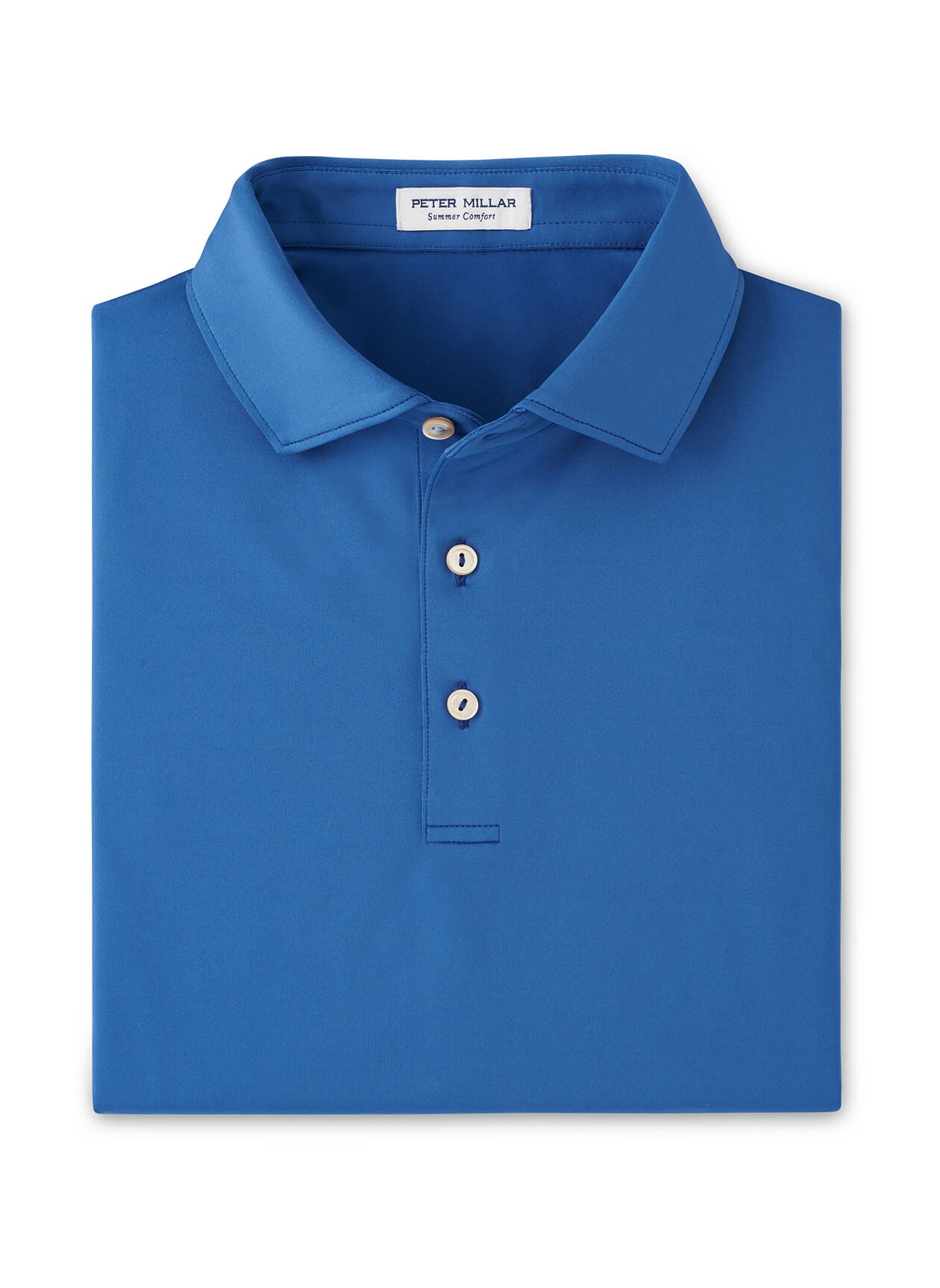 Peter Millar Men's Solid Performance Polo - Self Collar