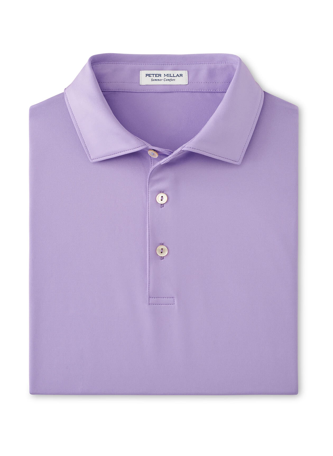 Peter Millar Men's Solid Performance Polo - Self Collar