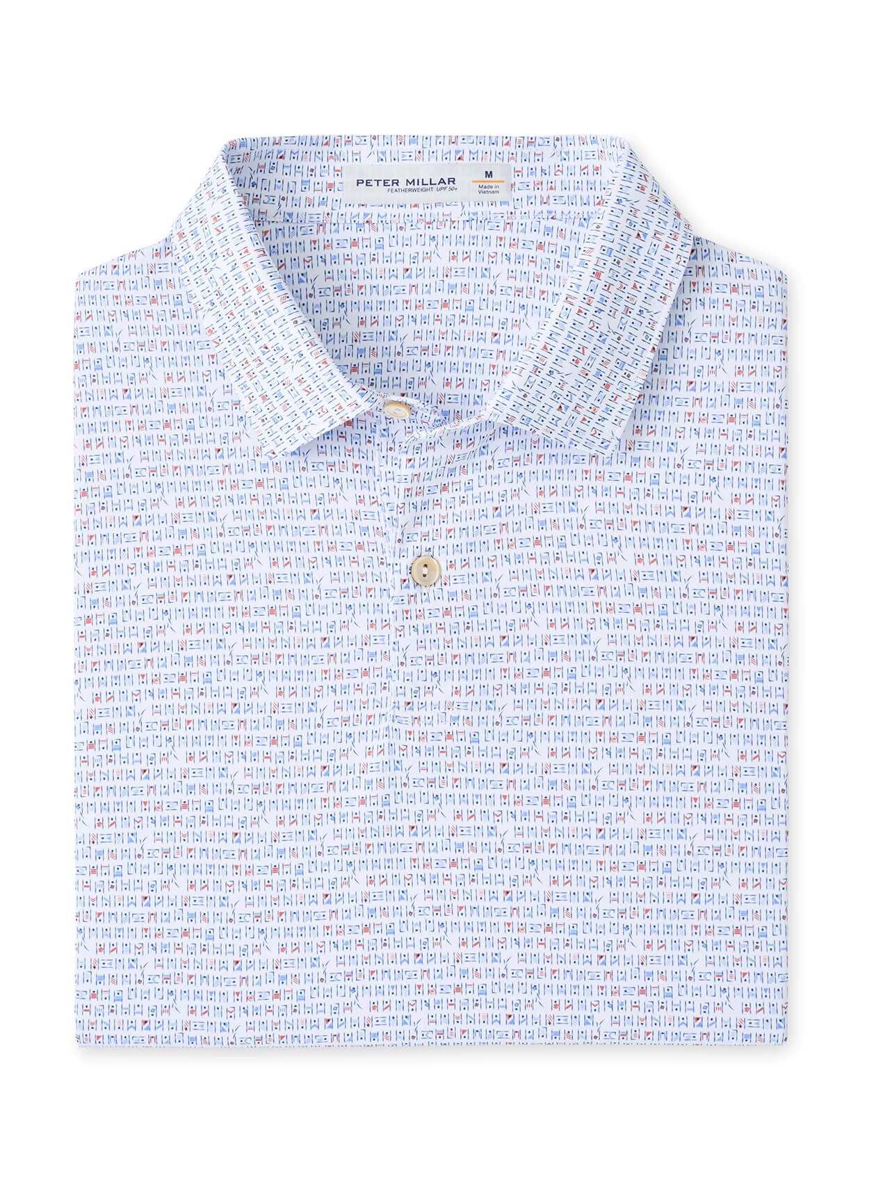 Peter Millar Men's Featherweight Cornhole Performance Polo