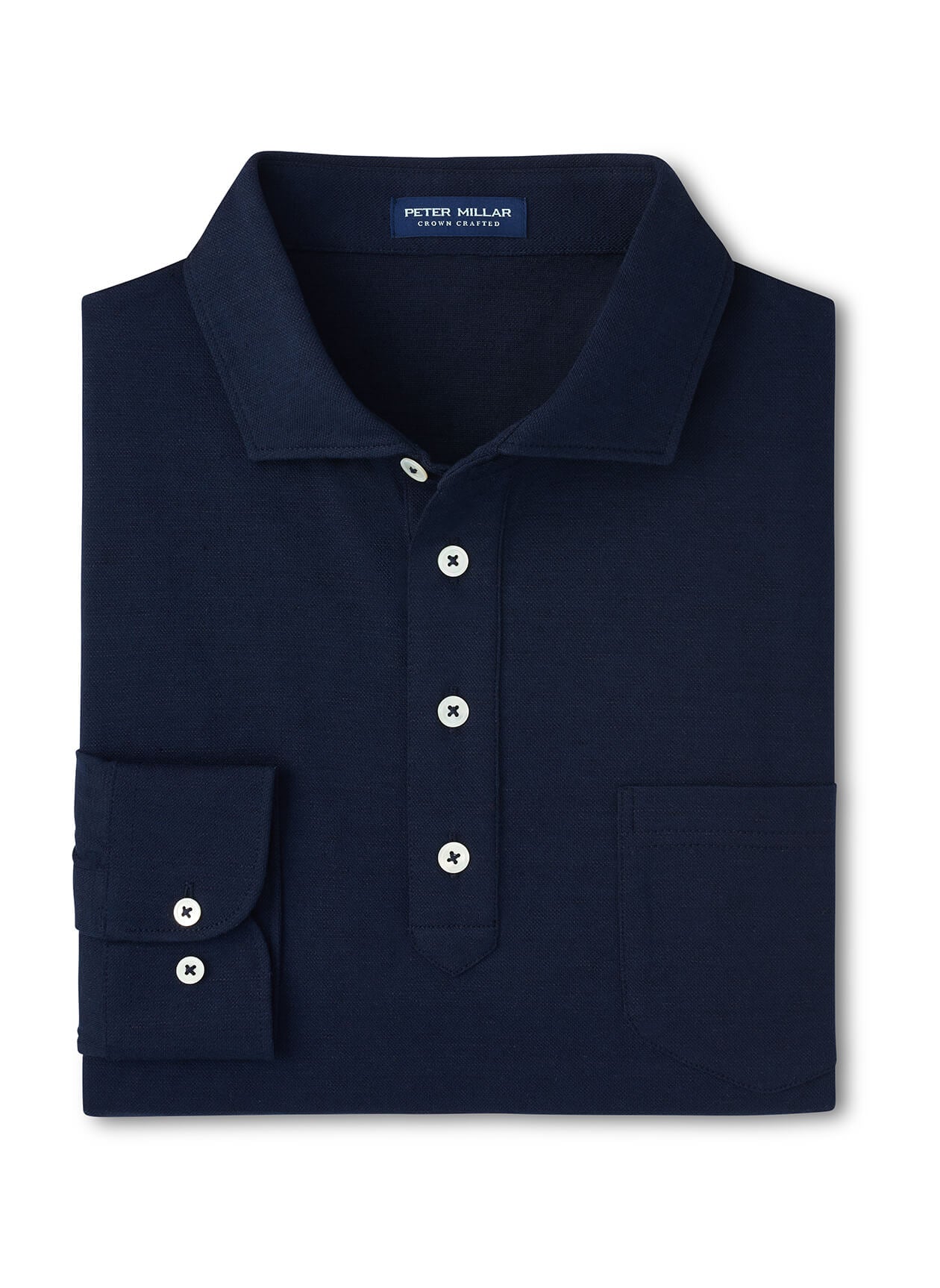 Peter Millar Men's Landon Long-Sleeve Polo