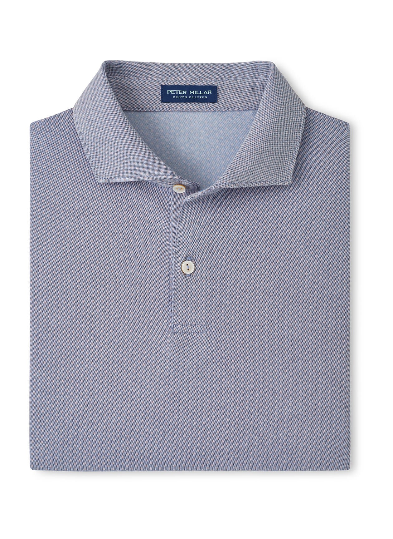 Peter Millar Men's Albatross Diamond Cotton-Blend Pique Polo