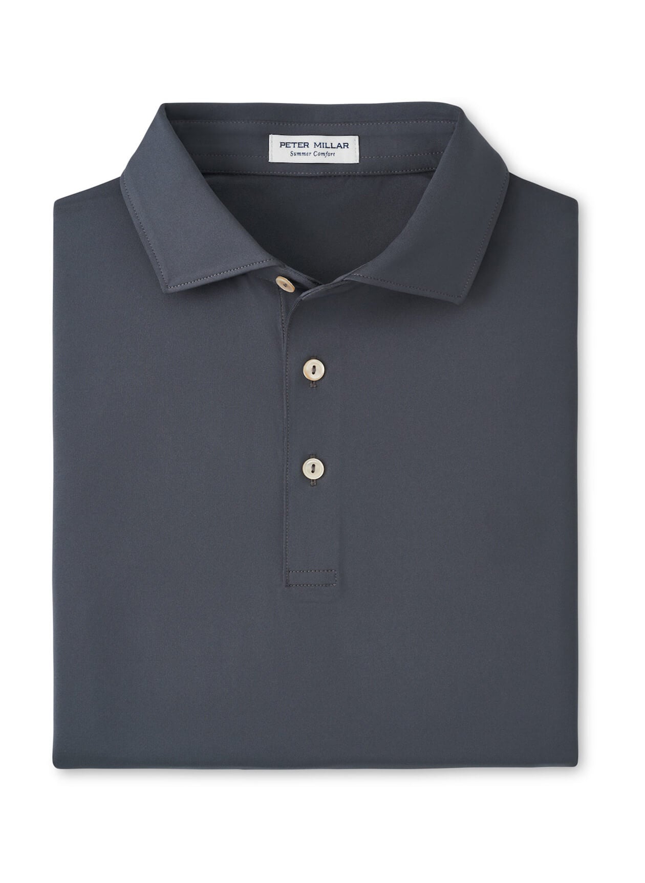Peter Millar Men's Solid Performance Polo - Self Collar