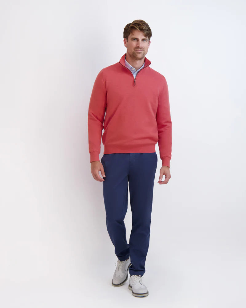 Fairway & Greene Men's Baruffa Quarter-Zip Windsweater