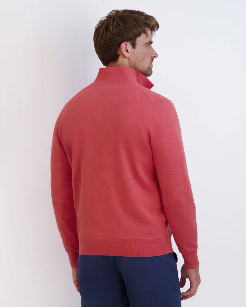 Fairway & Greene Men's Baruffa Quarter-Zip Windsweater