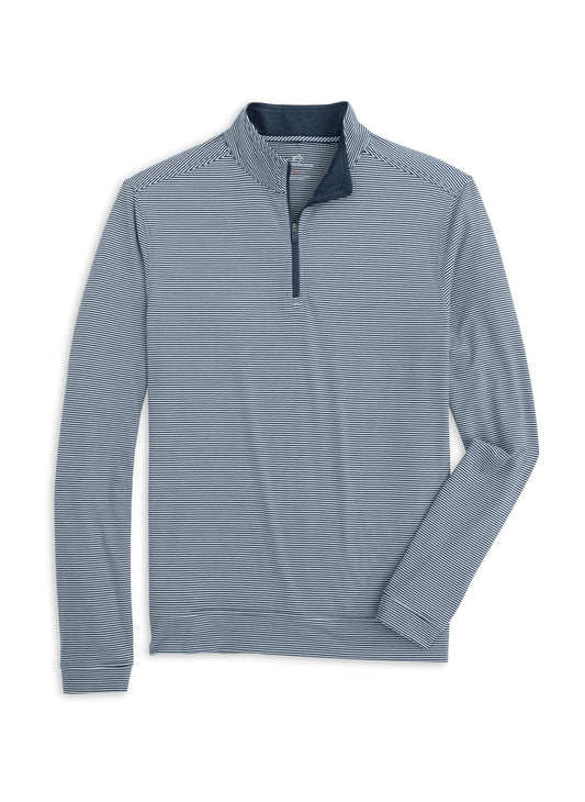Southern Tide Men's Heather Cruiser Micro-Stripe Quarter-Zip