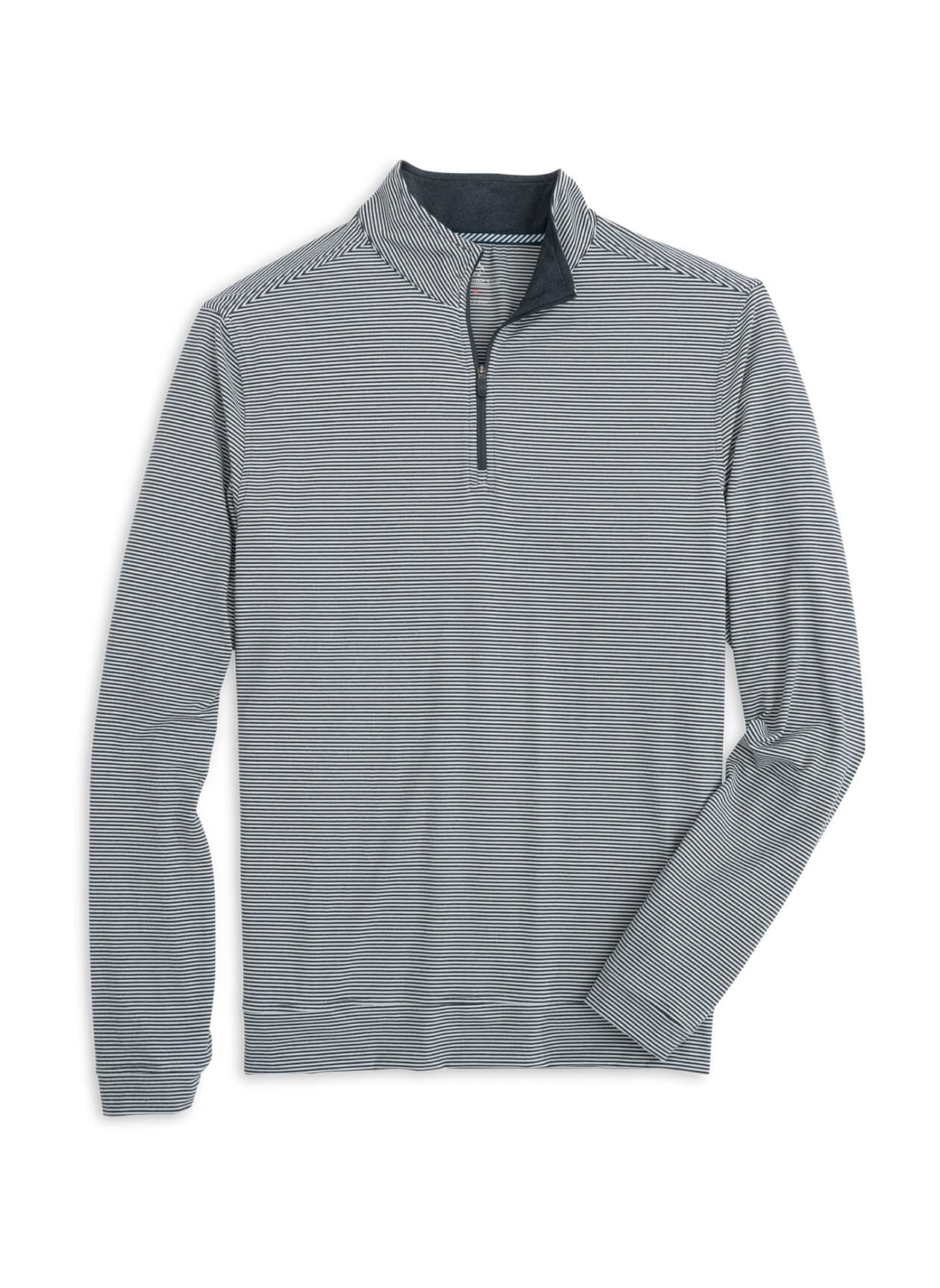 Southern Tide Men's Heather Cruiser Micro-Stripe Quarter-Zip