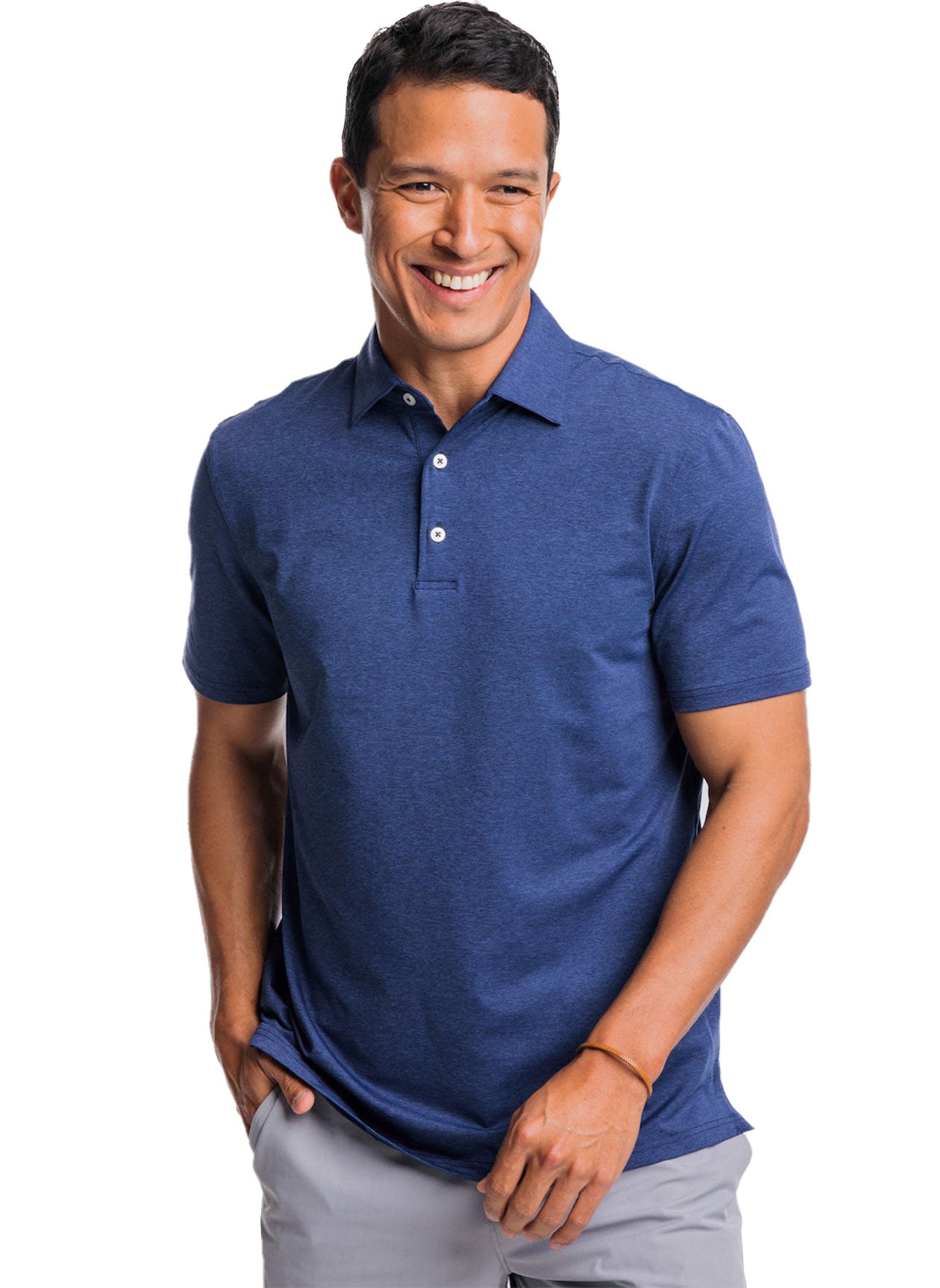 Southern Tide Men's Brrr-eeze Heather Performance Polo