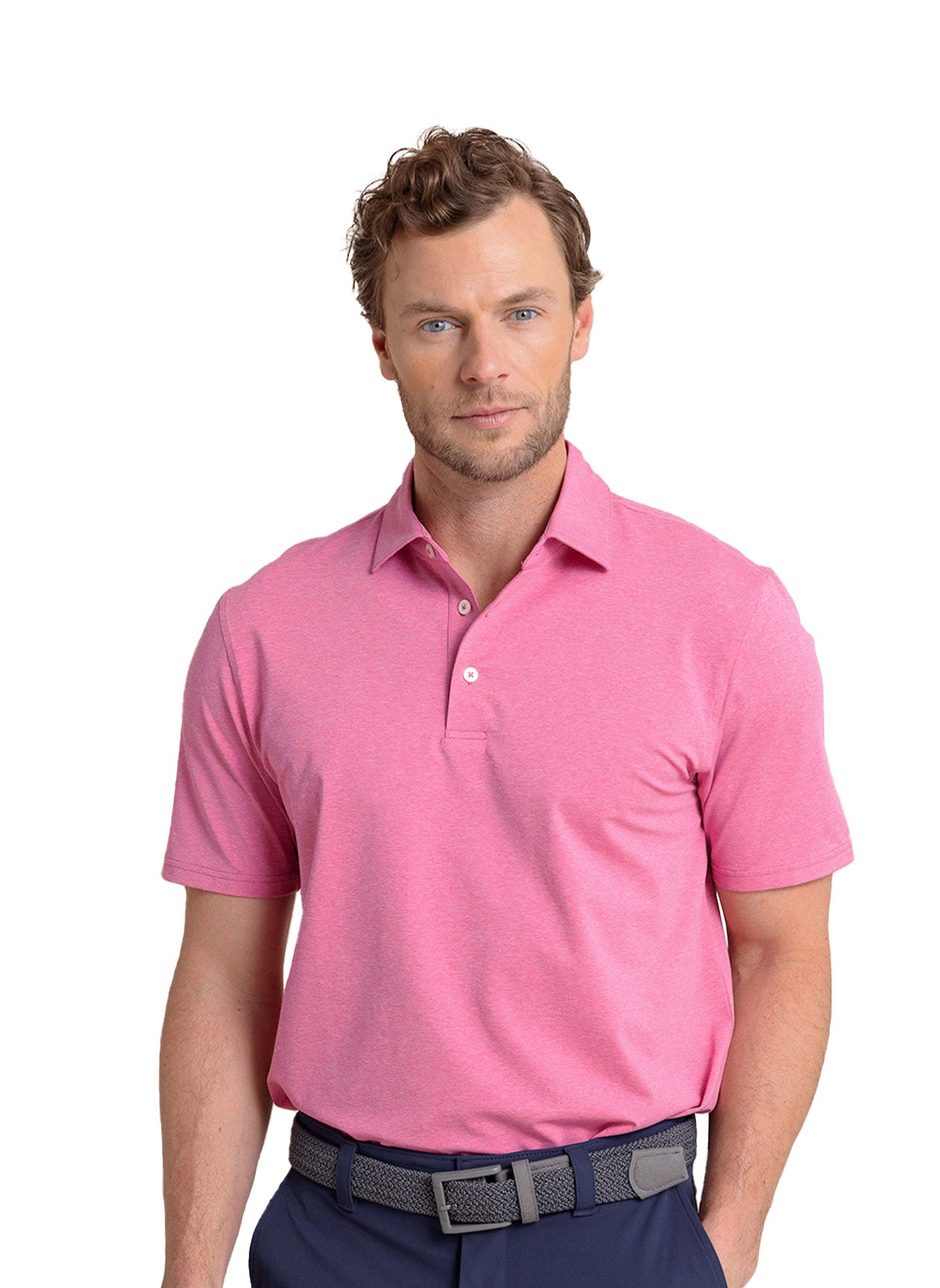 Southern Tide Men's Brrr-eeze Heather Performance Polo