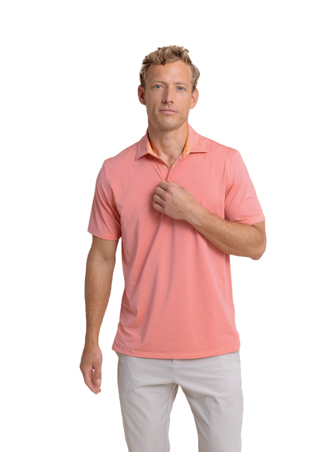Southern Tide Men's Brrr eeze Meadowbrook Stripe Polo