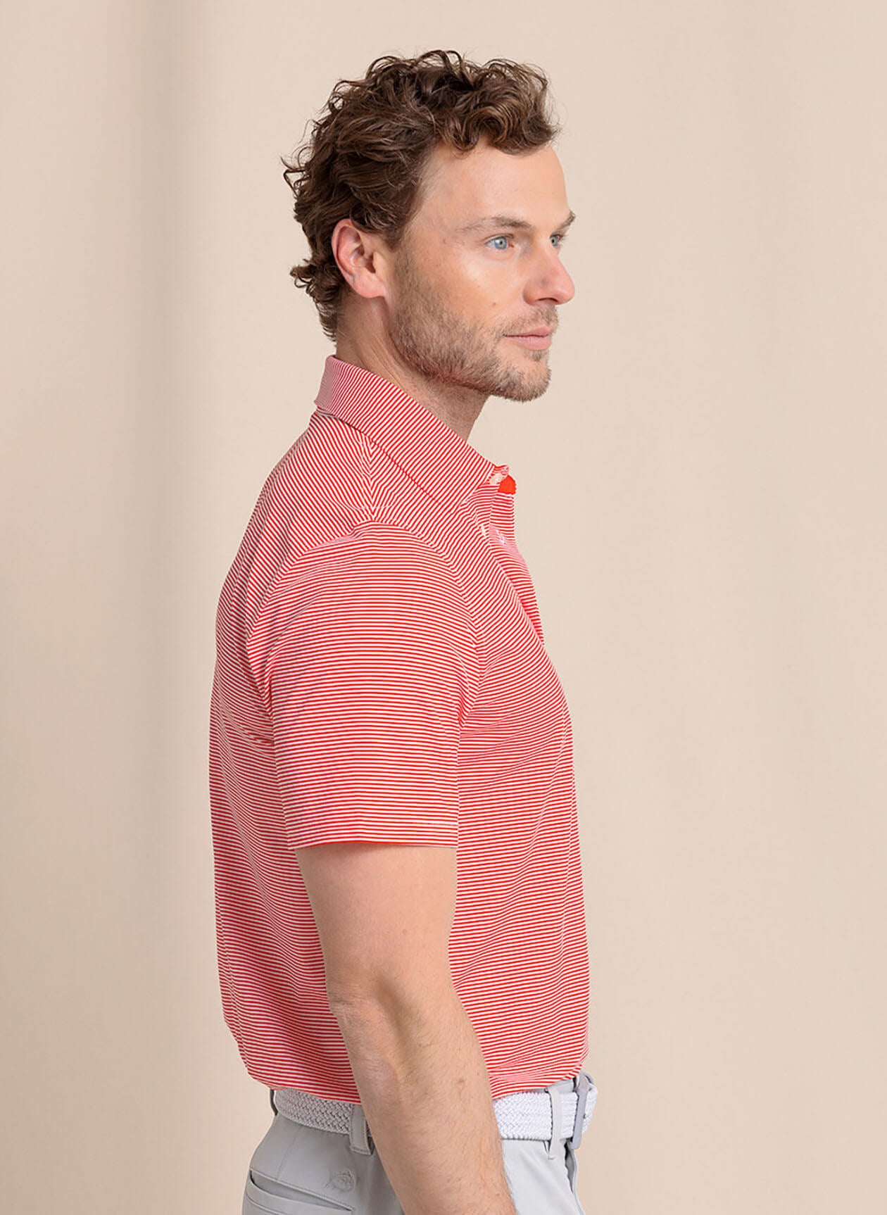 Southern Tide Men's Brrr eeze Meadowbrook Stripe Polo