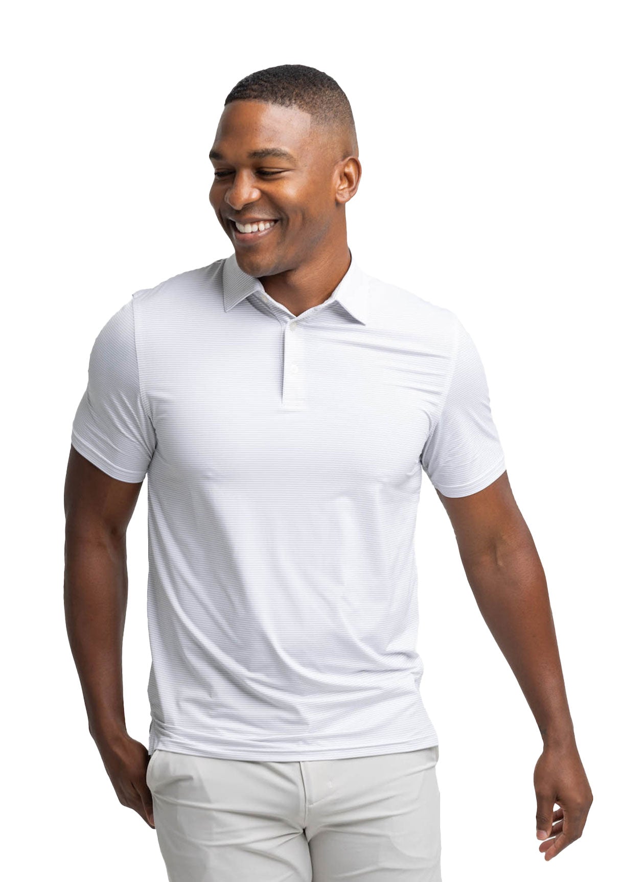Southern Tide Men's Brrr eeze Meadowbrook Stripe Polo