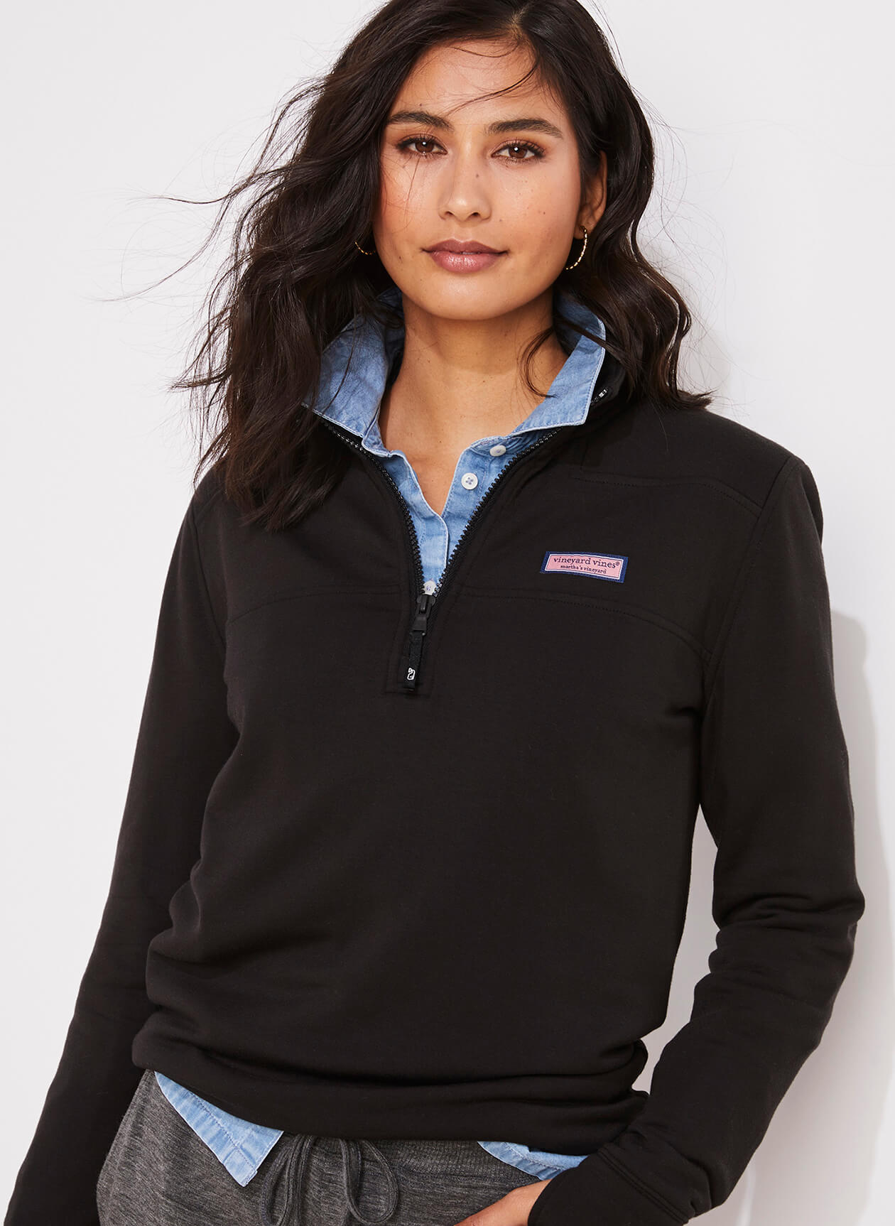Vineyard Vines Women's Dreamcloth Relaxed Shep Quarter-Zip