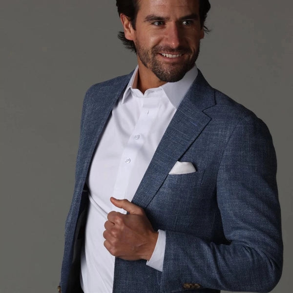 Semi-Spread Collar Polo Long Sleeve