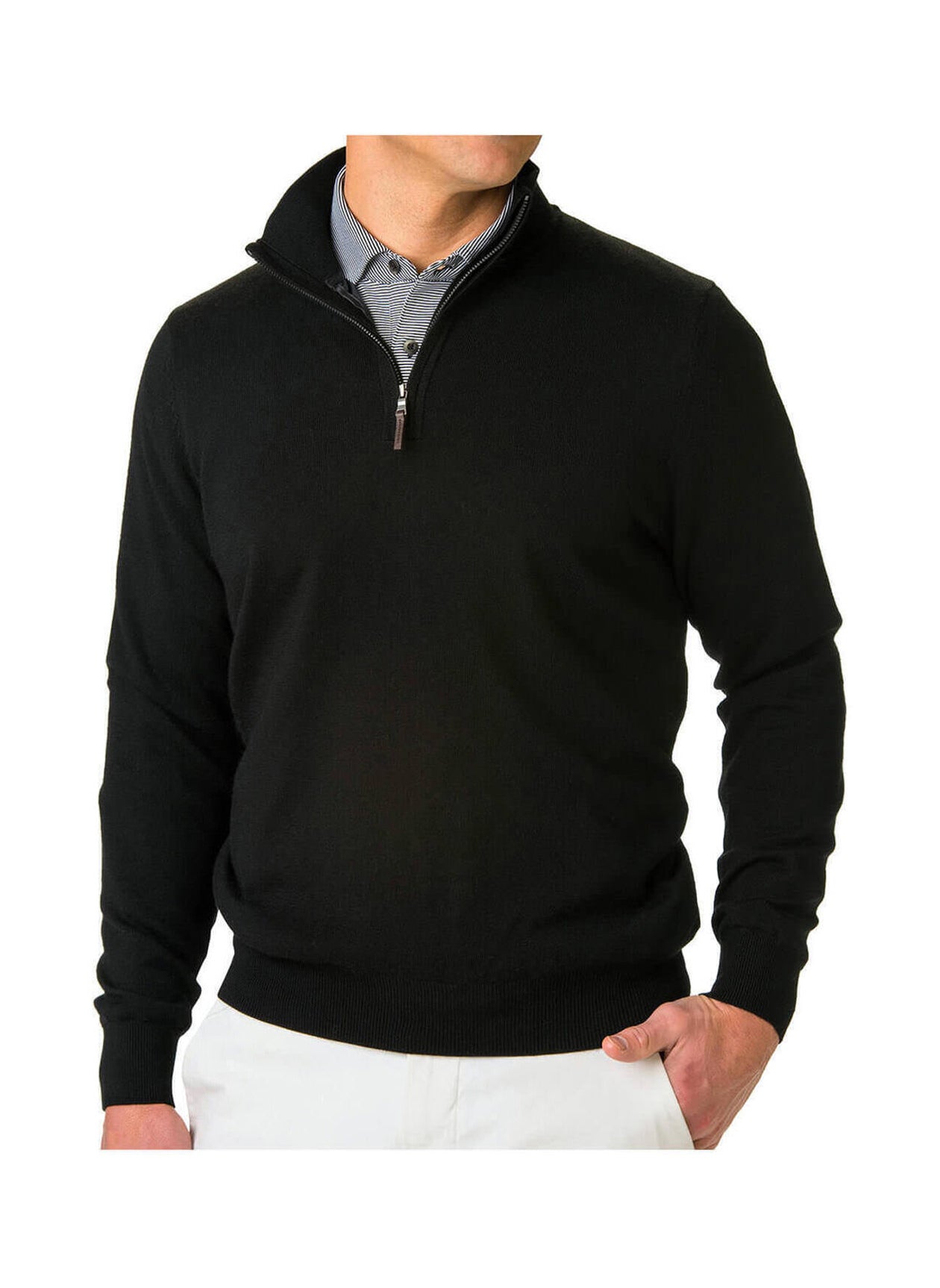 Fairway & Greene Men's Baruffa Quarter-Zip Windsweater