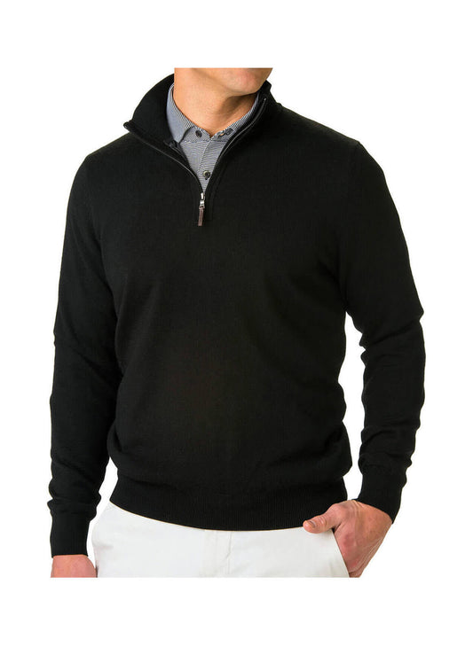 Fairway & Greene Men's Baruffa Quarter-Zip Windsweater