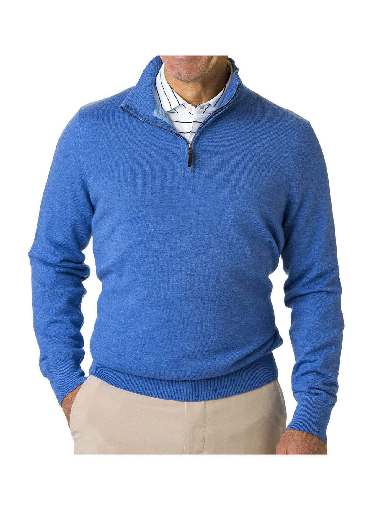 Fairway & Greene Men's Baruffa Quarter-Zip Windsweater