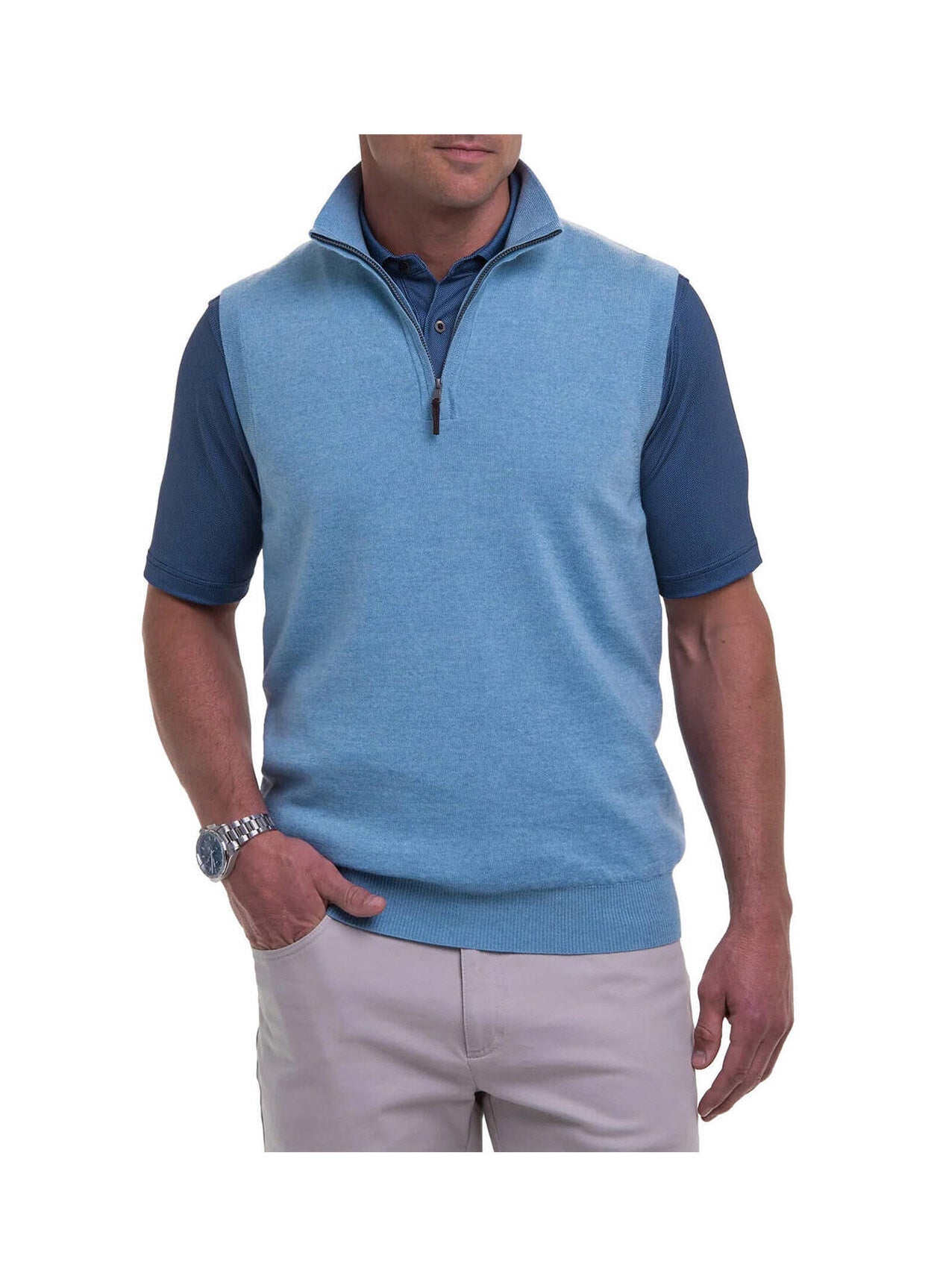 Fairway & Greene Men's Baruffa Quarter-Zip Windvest