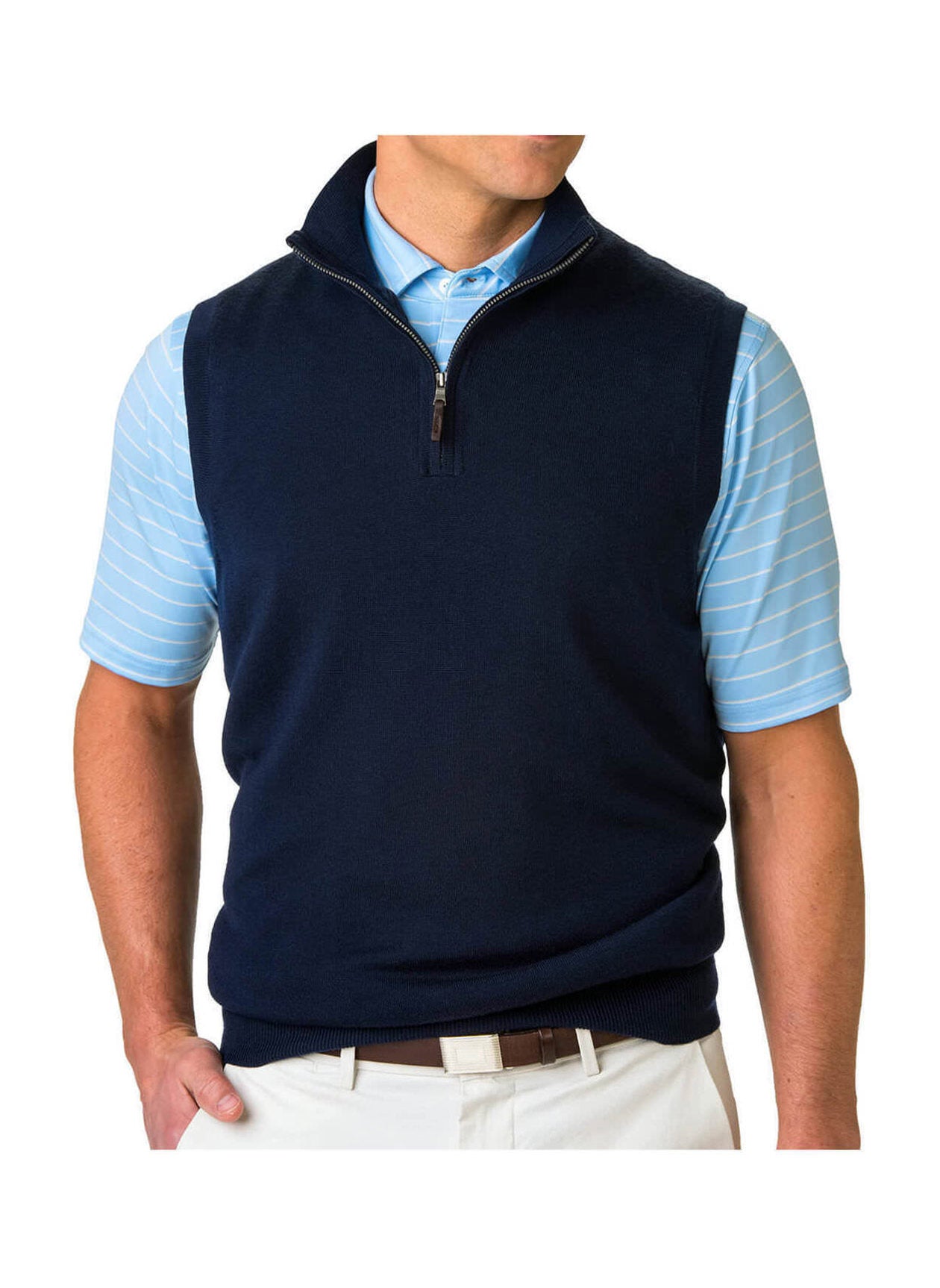 Fairway & Greene Men's Baruffa Quarter-Zip Windvest