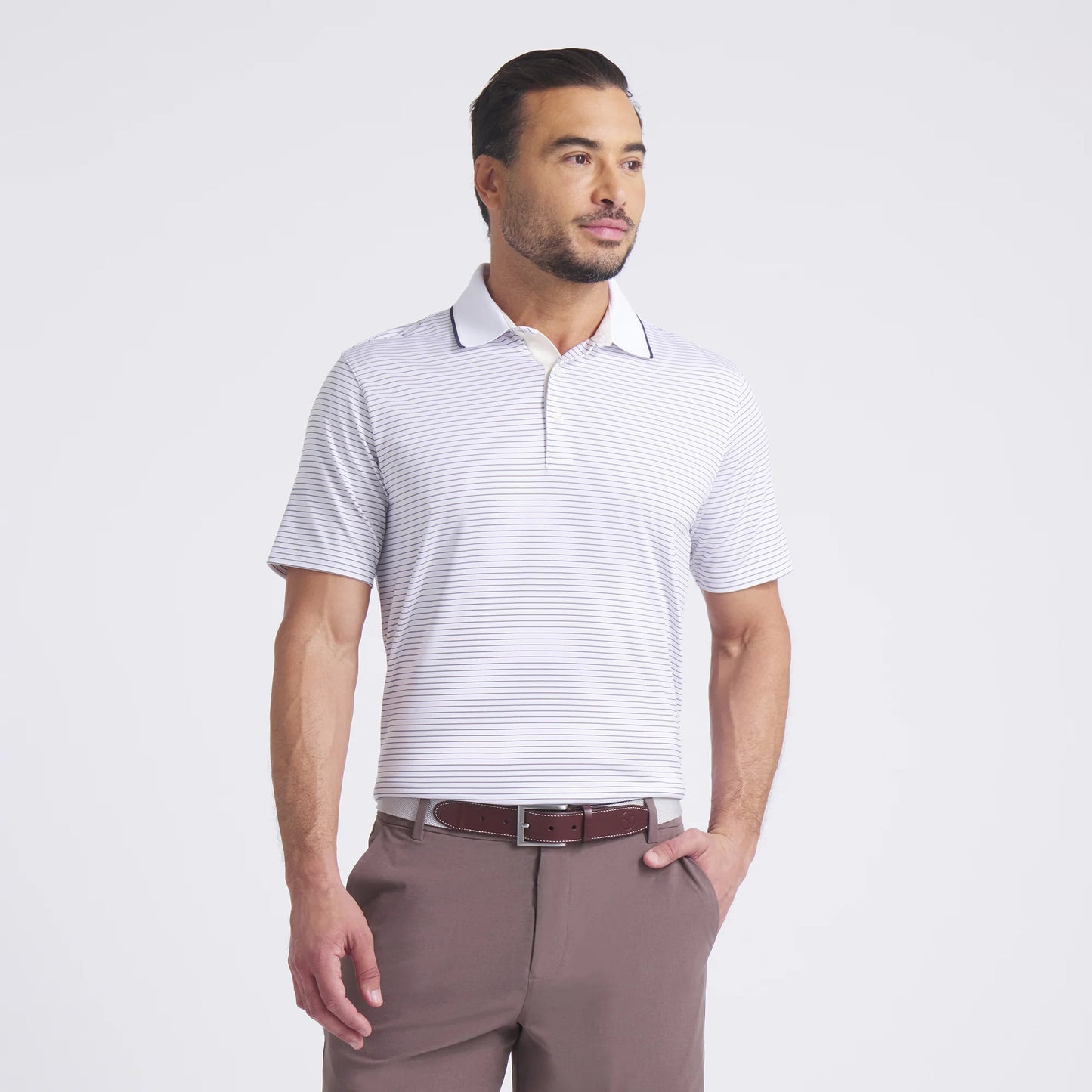 Puma Men's MATTR Elevated Stripe Golf Polo