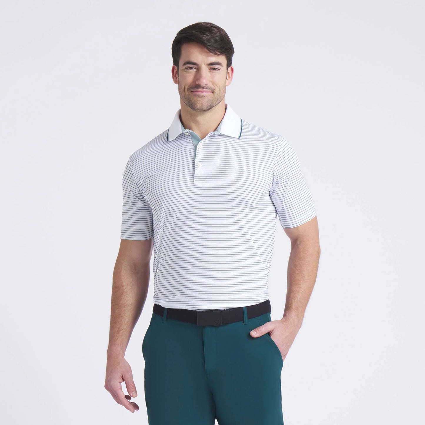 Puma Men's MATTR Elevated Stripe Golf Polo