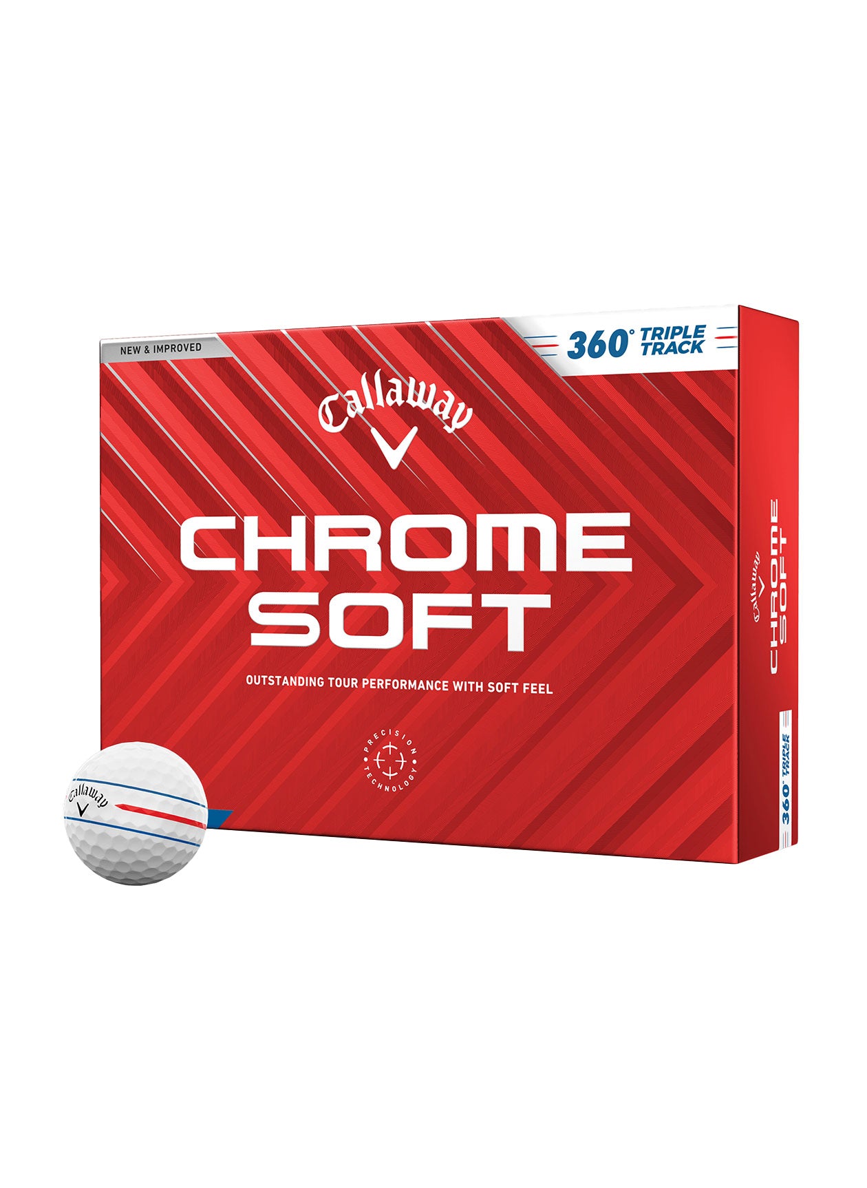 Callaway Golf Chrome Soft 360 Triple Track 24 Golf Balls