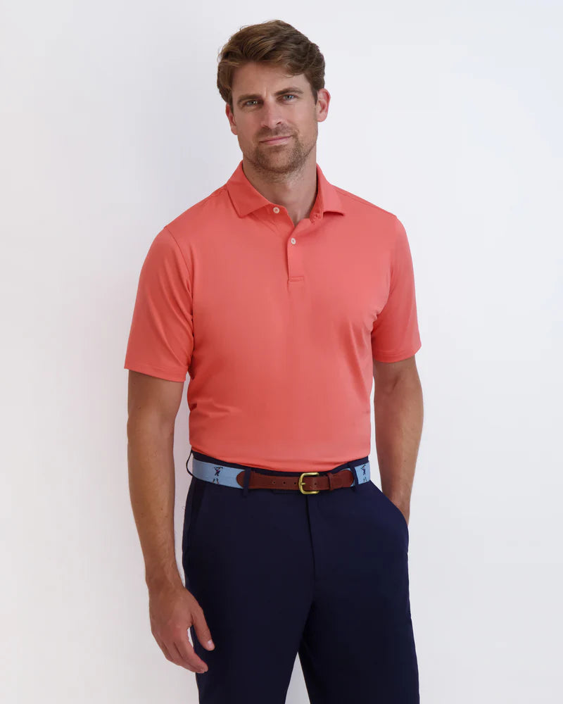 Fairway & Greene Men's Tournament Solid Tech Jersey Polo