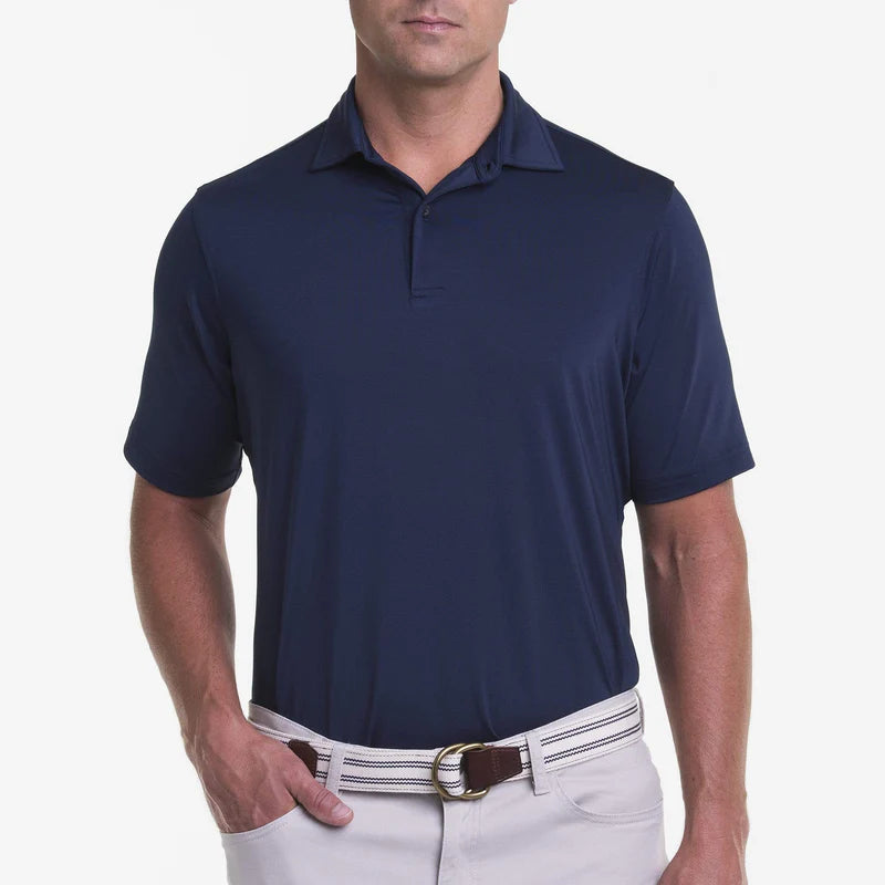 Fairway & Greene Men's Tournament Solid Tech Jersey Polo