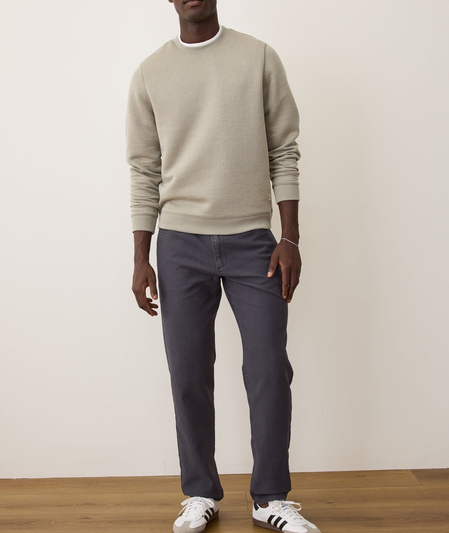 Corbet Quilted Crewneck