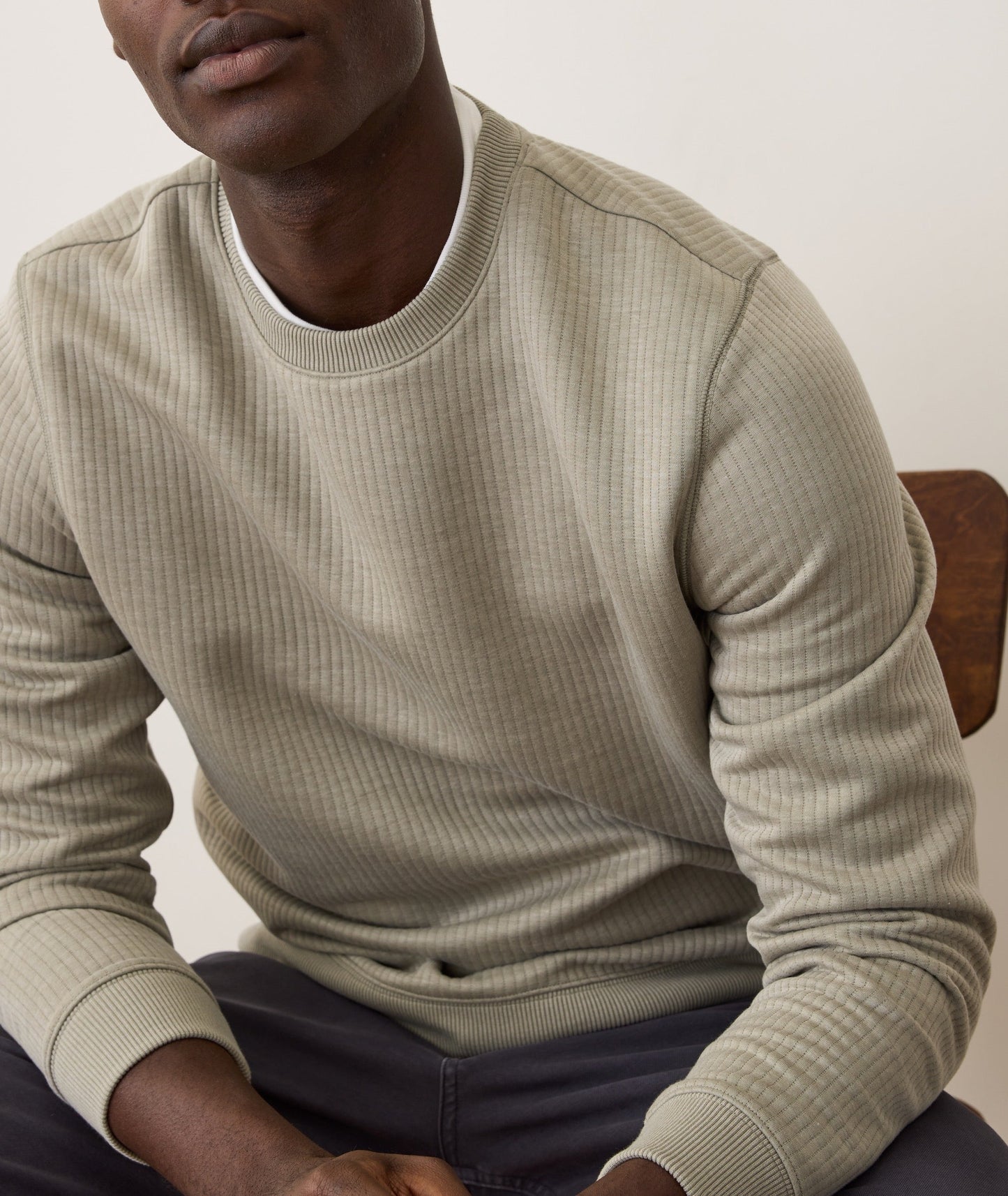 Corbet Quilted Crewneck