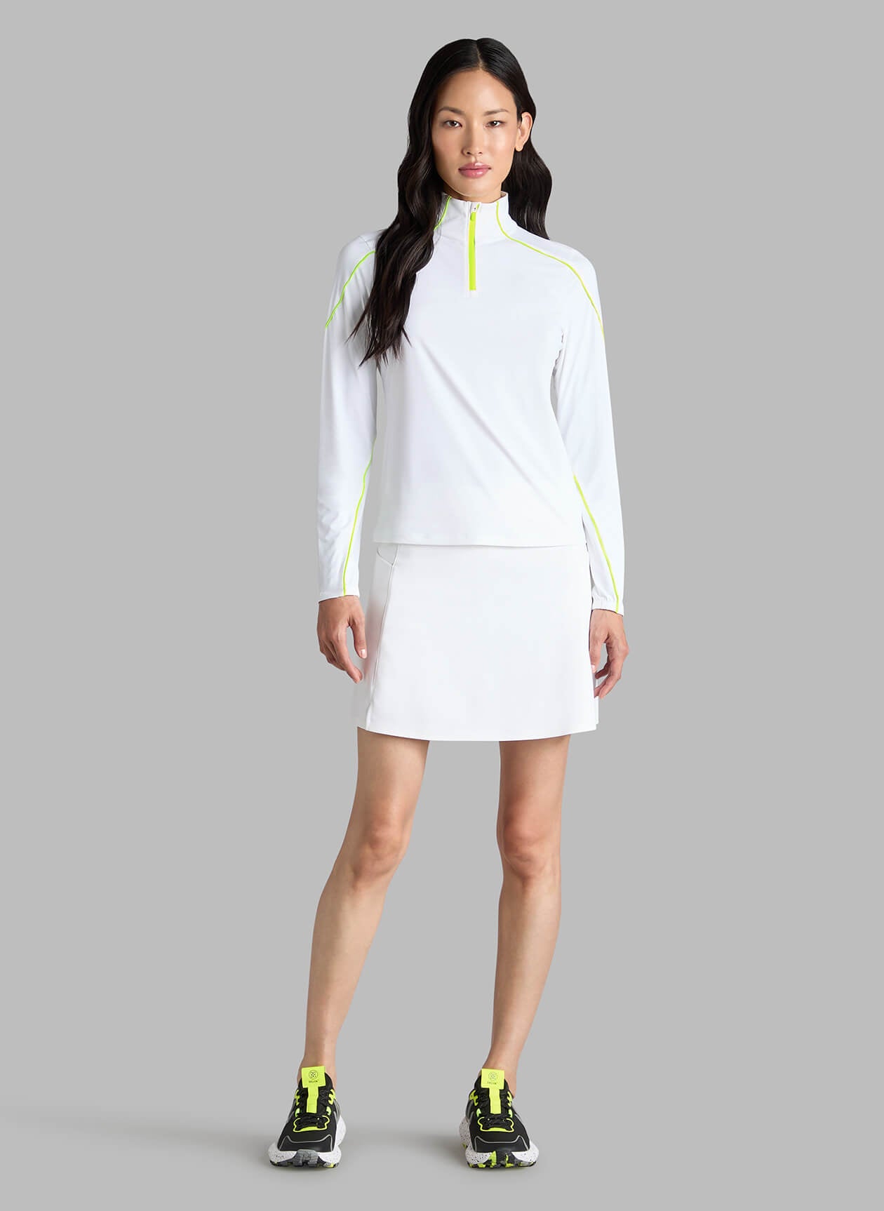 G/FORE Women's Sun Shield Silky Tech Nylon Quarter-Zip Pullover