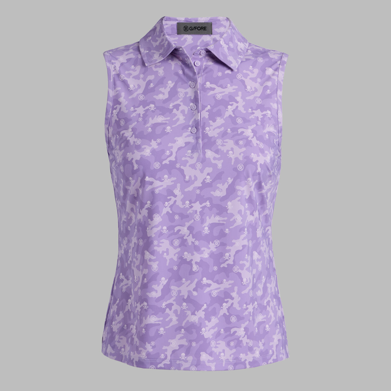 G/FORE Women's Icon Camo Soft Tech Jersey Sleeveless Polo