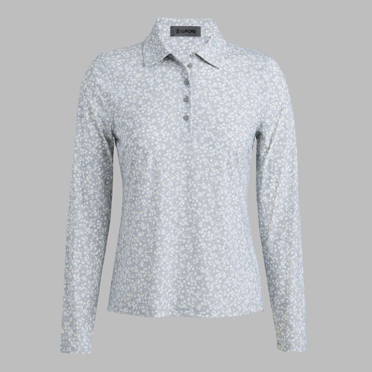 G/FORE Women's Ditsy Floral Tech Jersey Long Sleeve Polo