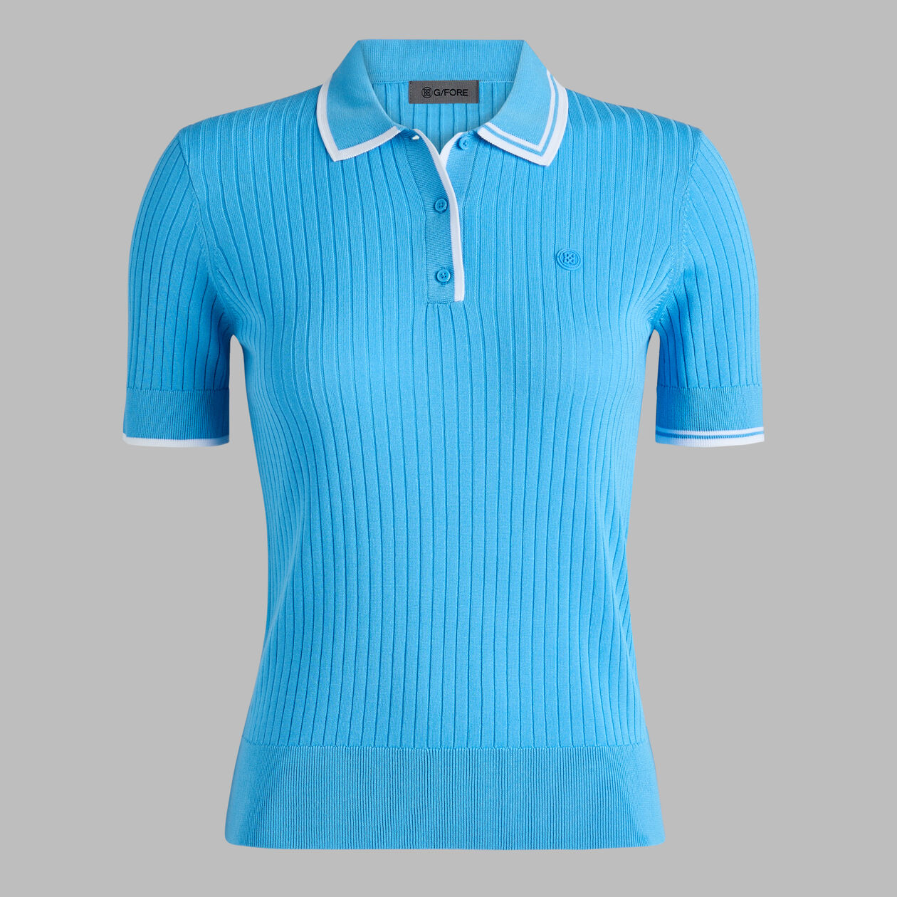 G/FORE Women's Ribbed Knit Polo Sweater