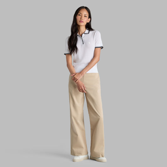 G/FORE Women's Ribbed Knit Polo Sweater