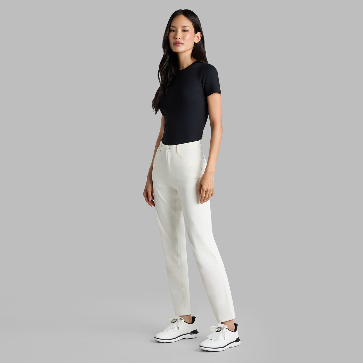 G/FORE Women's Tech Nylon Rib Fitted T-Shirt