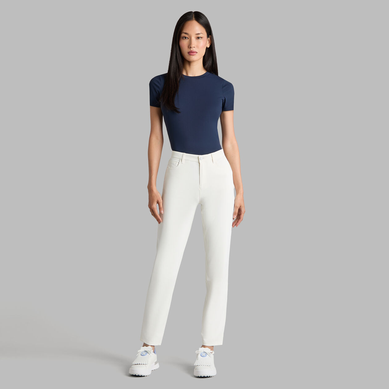 G/FORE Women's Tech Nylon Rib Fitted T-Shirt