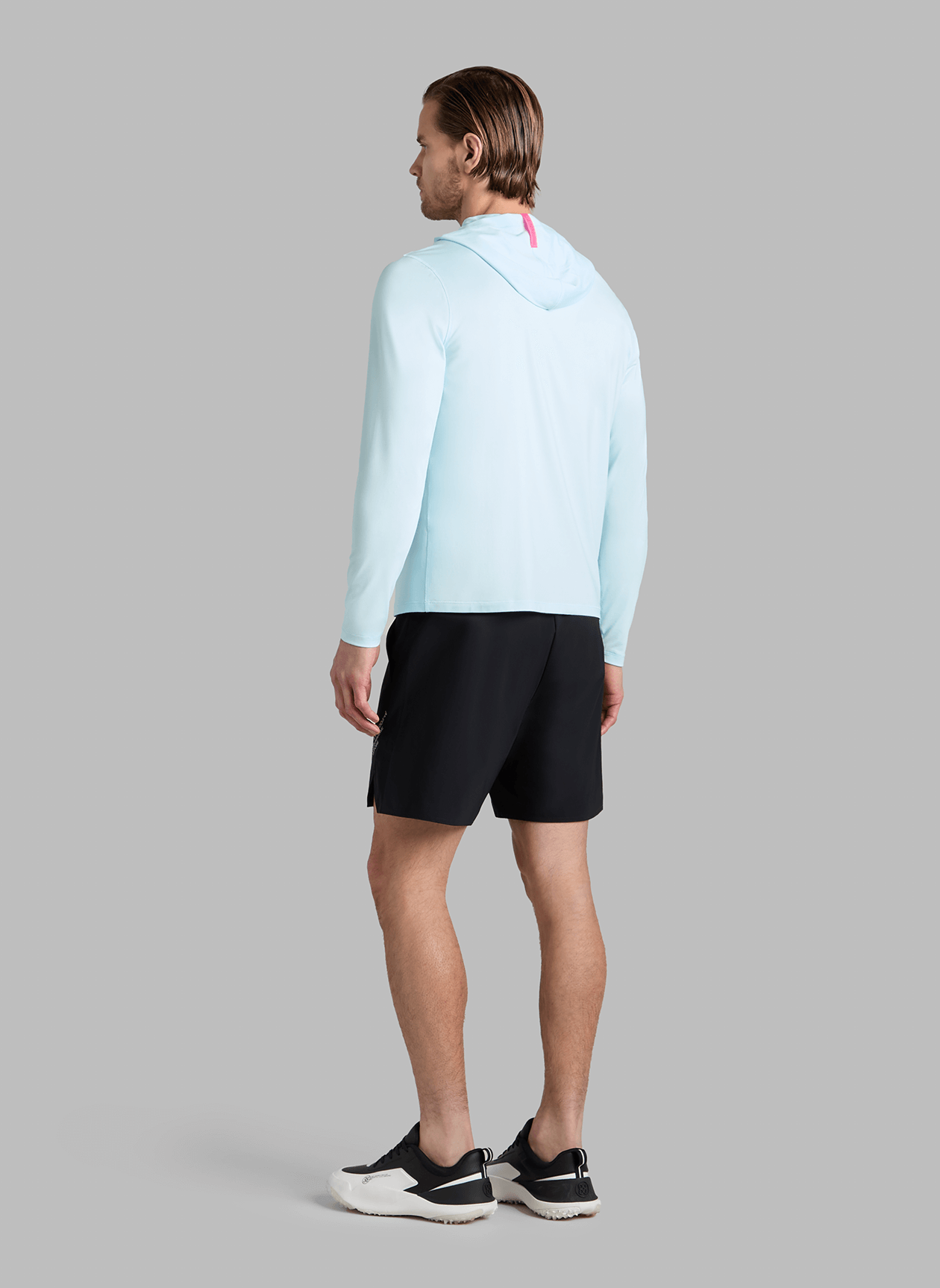 G/FORE Men's Mélange Ice Nylon Hoodie