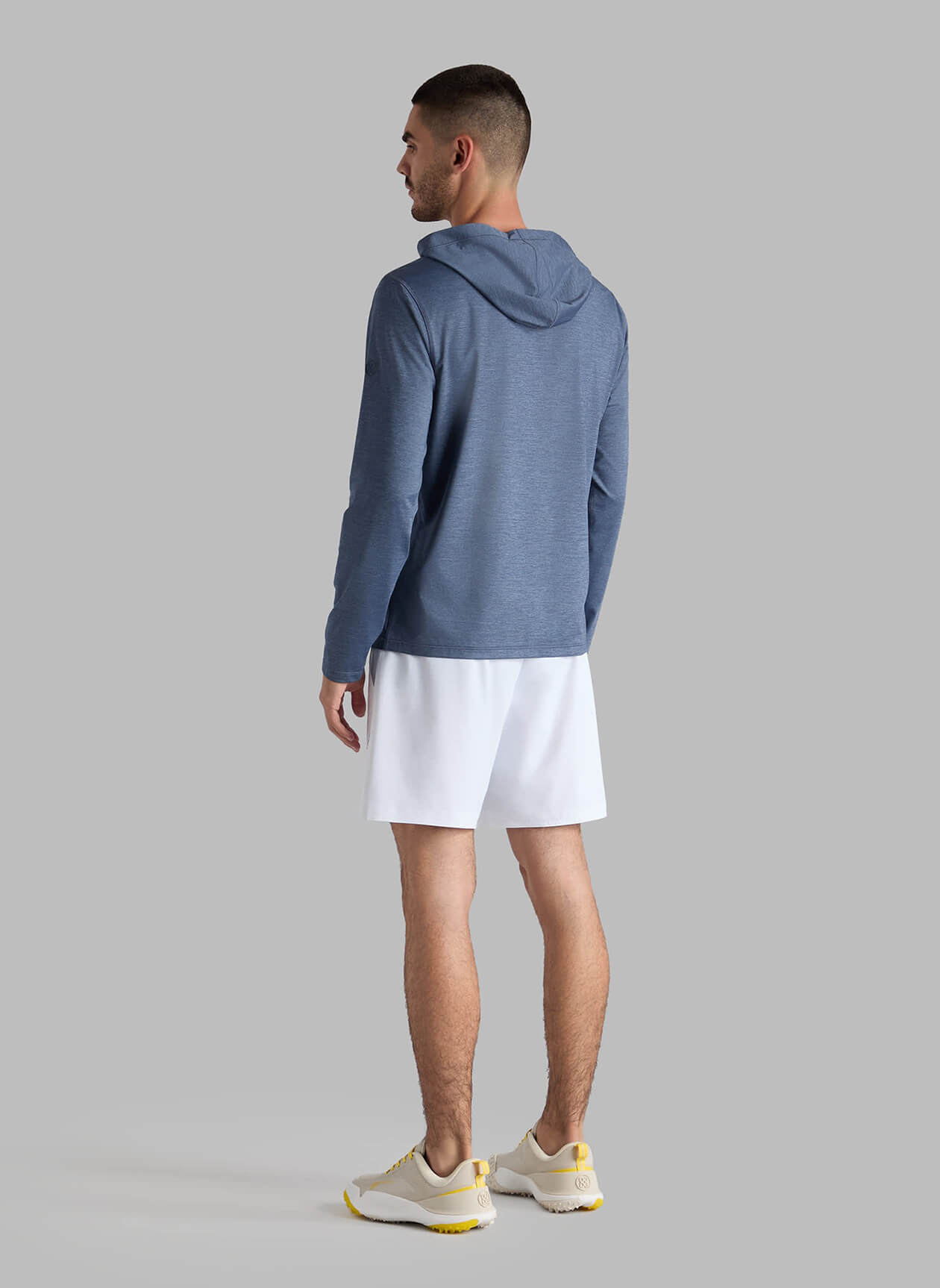 G/FORE Men's Mélange Ice Nylon Hoodie