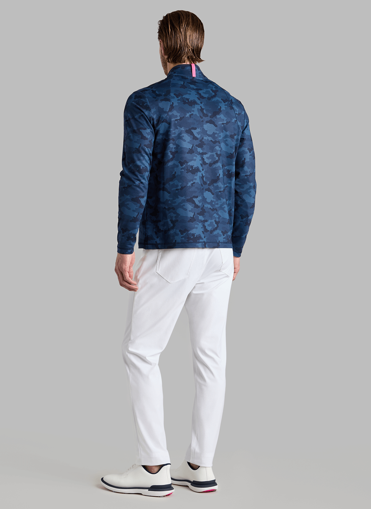 G/FORE Men's Brushed Back Tech Terry Quarter Zip Pullover