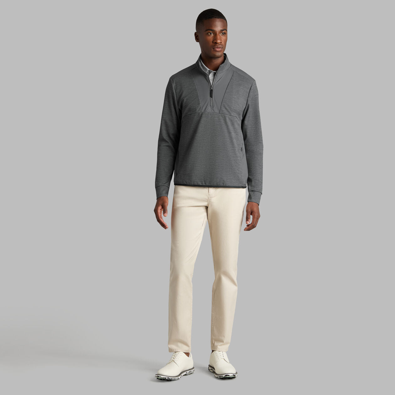 G/FORE Men's Paneled Hybrid Pullover