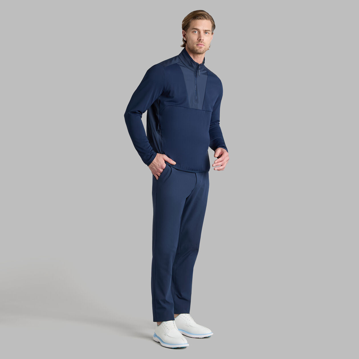G/FORE Men's Paneled Hybrid Pullover