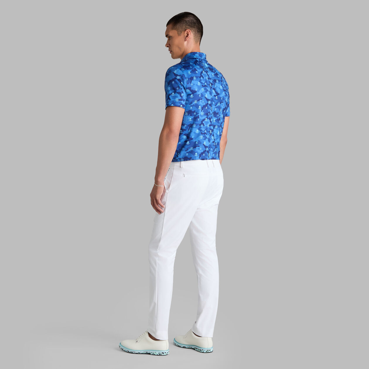 G/FORE Men's Icon Camo Tech Stretch Jersey Polo